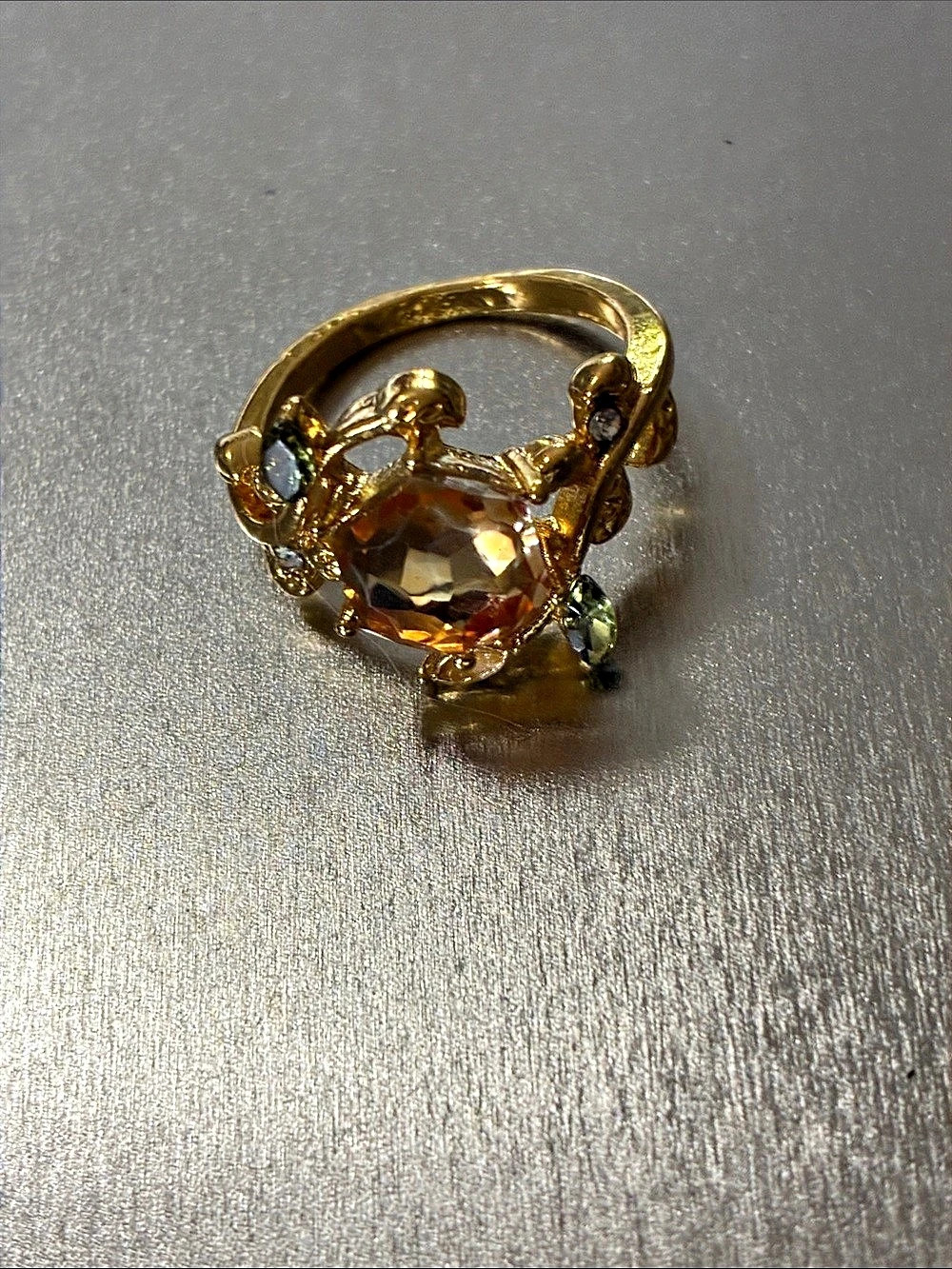 Gold Statement Ring Like New